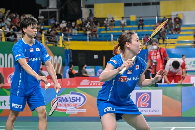 ยูตะ วาตานาเบะ-อาริสะ ฮิกาชิโนะ ตบเสียวชนะ ตัน เคียน เหม็ง-ไล่ เป่ยจิง :Badminton Asia Championships 2022
